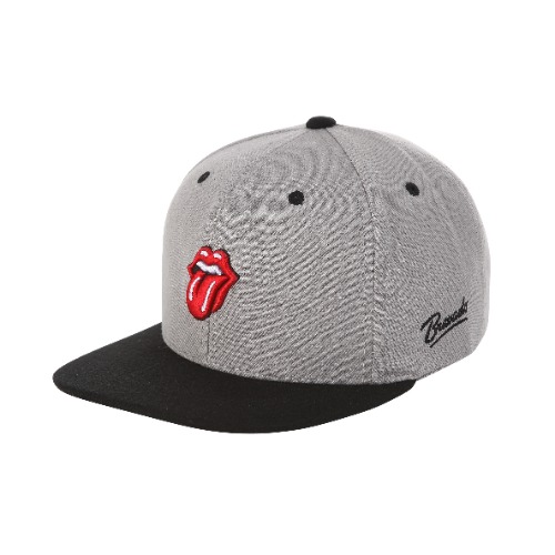[THE ROLLING STONES] CLASSIC TONGUE SNAPBACK GREY