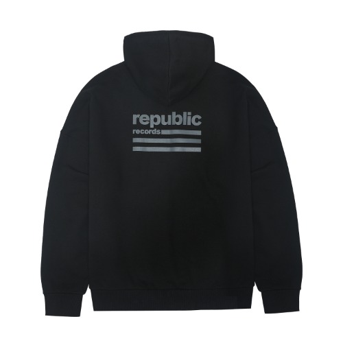 Republic Records Logo Hoodie BK (BRENT2201)